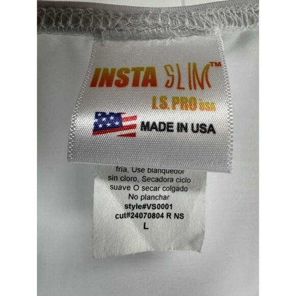 Insta Slim High Compression Short Sleeves V Neck VS0001 Made in USA Size: Large - Picture 5 of 11